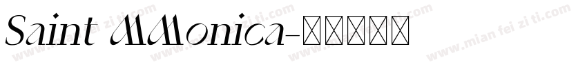 Saint MMonica字体转换